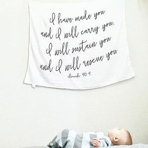 Isaiah 46:4 Organic Swaddle