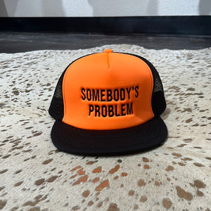 Orange and Black Somebody’s Problem Hat