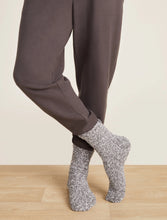 Load image into Gallery viewer, Barefoot Dreams CozyChic® Heathered Men&#39;s Socks- Slate Blue/ White