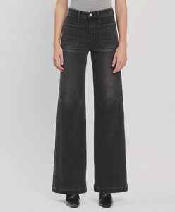 Honey in The Rock Black Wide Leg Trousers