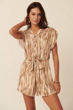 Load image into Gallery viewer, Defender Behind Me Taupe Collared Romper