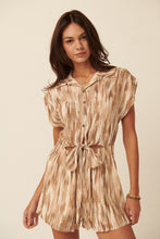 Load image into Gallery viewer, Defender Behind Me Taupe Collared Romper