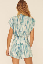 Load image into Gallery viewer, Defender Behind Me Blue Collared Romper