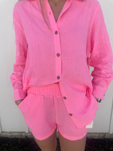Load image into Gallery viewer, The Lucky One Hot Pink Button Down Top