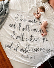 Load image into Gallery viewer, Isaiah 46:4 Organic Swaddle