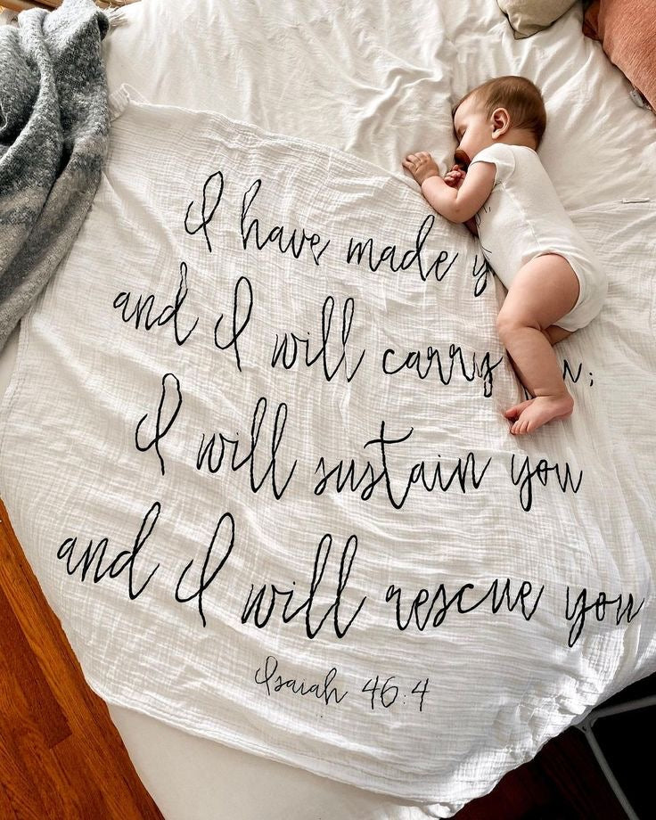 Isaiah 46:4 Organic Swaddle