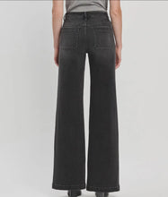 Load image into Gallery viewer, Honey in The Rock Black Wide Leg Trousers