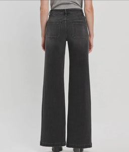 Honey in The Rock Black Wide Leg Trousers