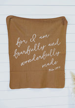 Load image into Gallery viewer, For I Am Fearfully And Wonderfully Made Baby Blanket 42”x48”