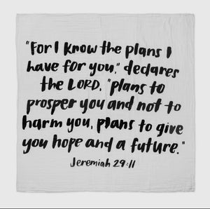 Jeremiah 29:11 Organic Swaddle