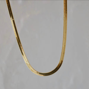 Katie Waltman Herringbone Gold Chain Necklace