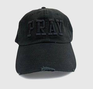Pray Black Baseball Hat