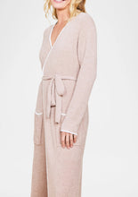 Load image into Gallery viewer, Barefoot Dreams CozyChic Lite Ribbed Midi Robe Willow Pearl