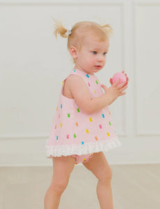 Baby Girls Striped Bunny Top With Bloomers Set Rufflebutts