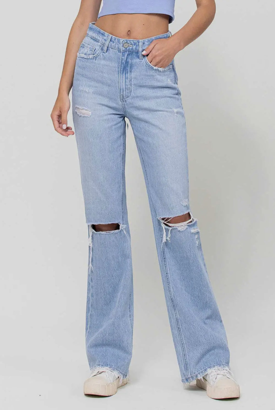 Faith Moves Mountains High Rise Jeans