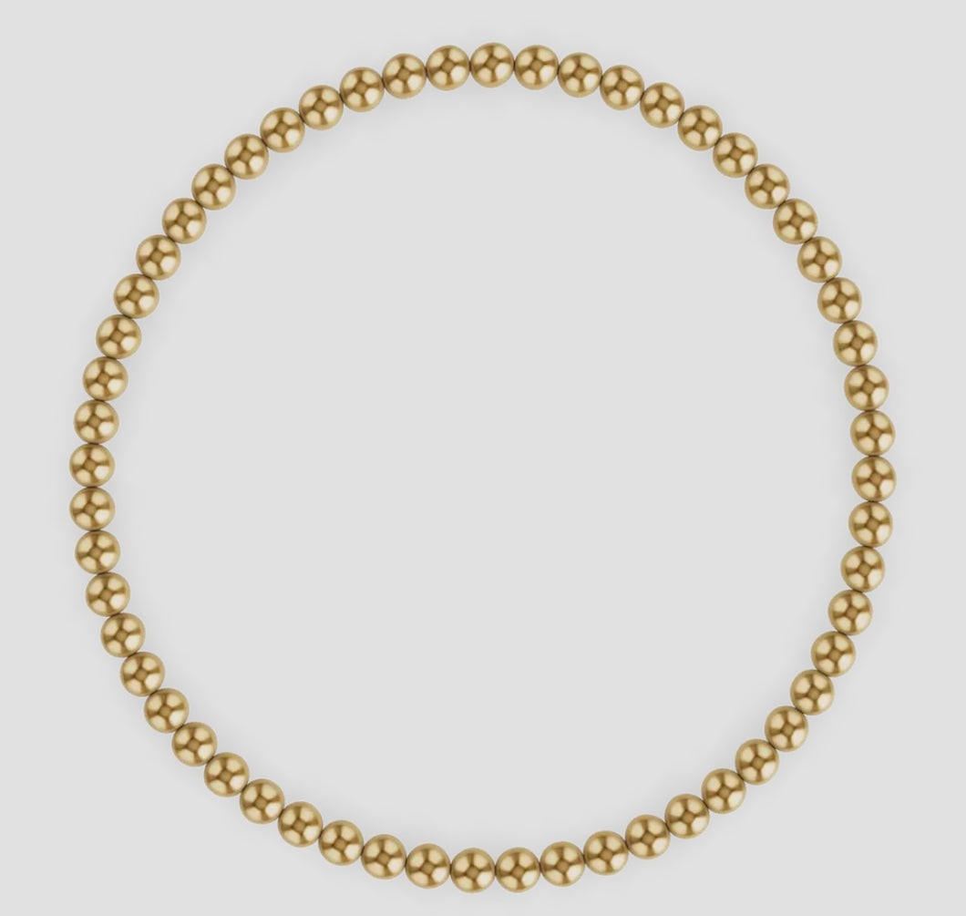 Kylar Mack 3 mm Gold Ball Bracelet