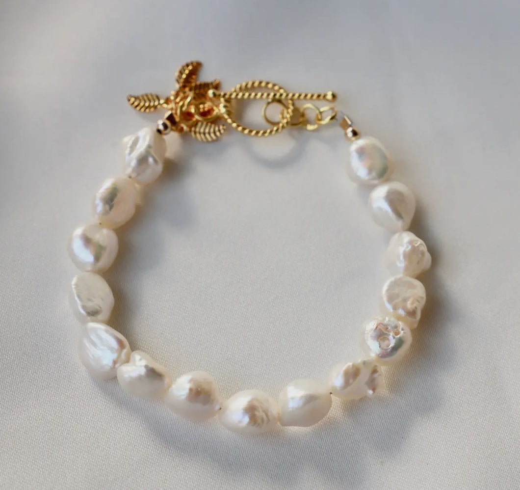 Katie Waltman Keshi Nugget Pearl Bracelet