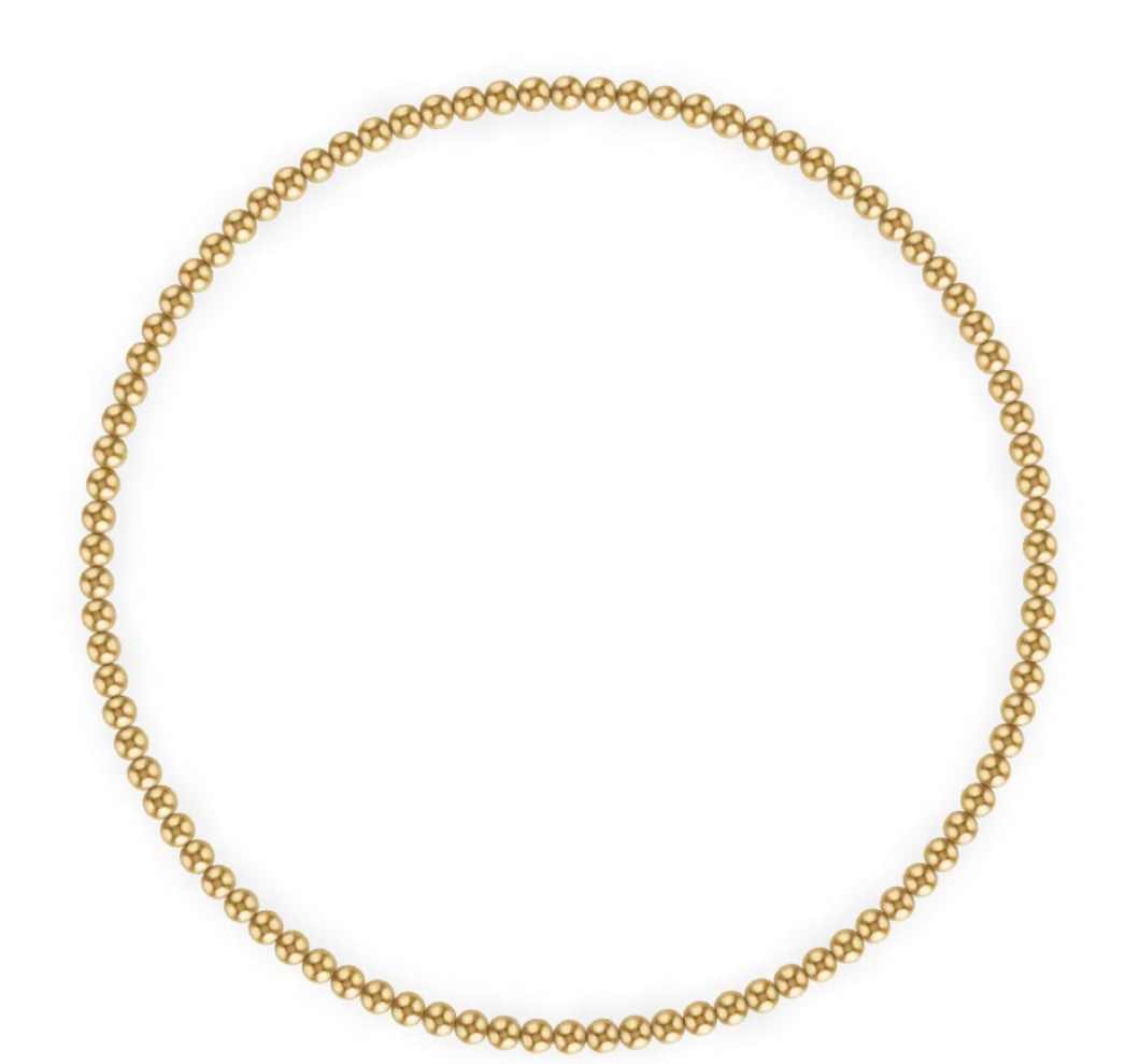 Kylar Mack 2 mm Gold Ball Bracelet