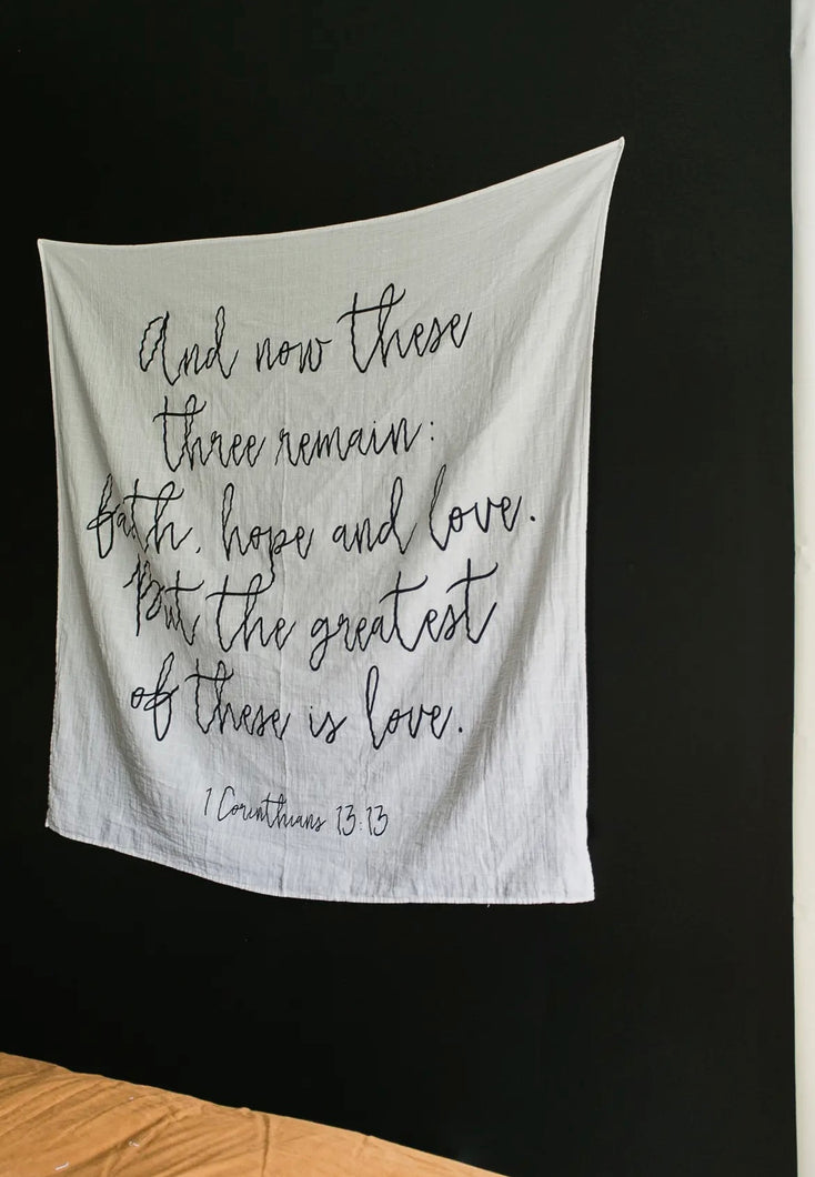 1 Corinthians 13:13 Organic Swaddle