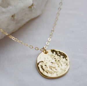Katie Waltman Pounded Disk Necklace