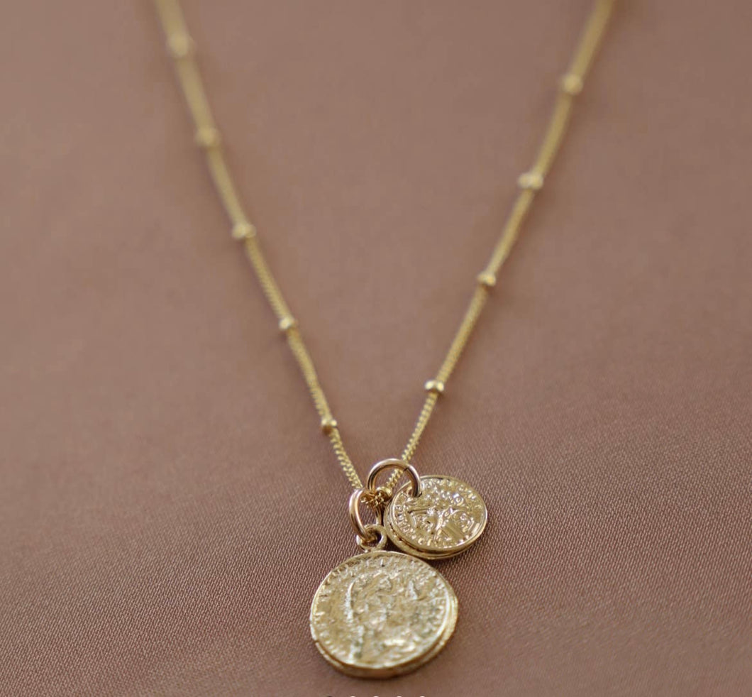 Katie Waltman Coin Charm Necklace