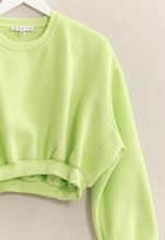 Load image into Gallery viewer, Shine Bright Washed French Terry Cropped Sweatshirt