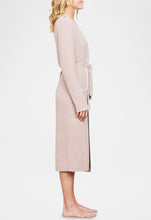 Load image into Gallery viewer, Barefoot Dreams CozyChic Lite Ribbed Midi Robe Willow Pearl