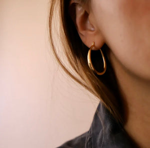 Katie Waltman TEARDROP HOOP EARRINGS