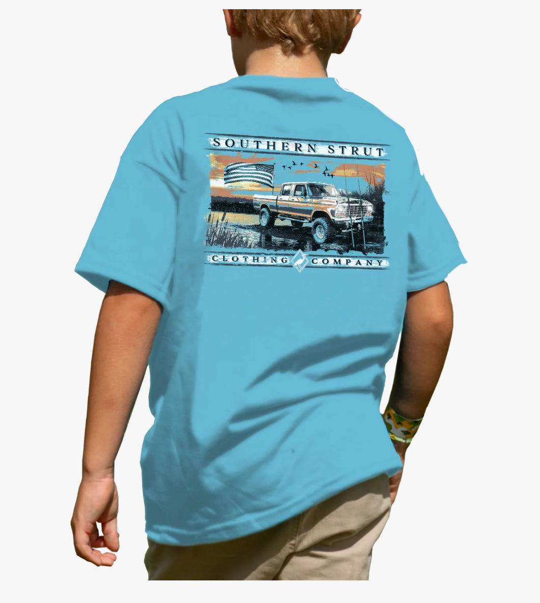 Southern Strut Youth River Fishing T Shirt