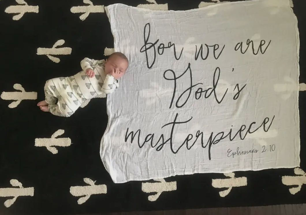 Ephesians 2:10 Organic Swaddle