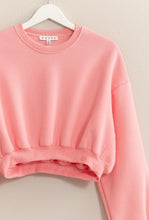 Load image into Gallery viewer, Shine Bright Washed French Terry Cropped Sweatshirt