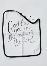 Load image into Gallery viewer, God Has You In The Palm Of His Hand Burp Cloth