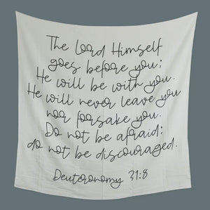 Deuteronomy 31:8 Organic Swaddle