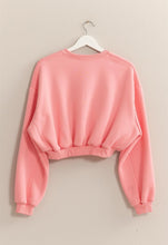 Load image into Gallery viewer, Shine Bright Washed French Terry Cropped Sweatshirt