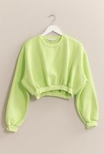 Load image into Gallery viewer, Shine Bright Washed French Terry Cropped Sweatshirt