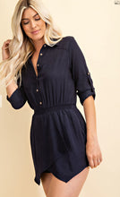 Load image into Gallery viewer, Moonlight Magic Navy Romper