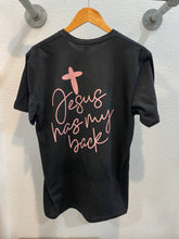 Load image into Gallery viewer, Jesus Has My Back Graphic Tee