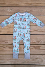 Load image into Gallery viewer, Baby Zip Up - Cowboy Up - Blue