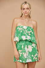 Load image into Gallery viewer, Do Everything In Love Green Floral Romper