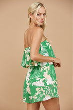 Load image into Gallery viewer, Do Everything In Love Green Floral Romper