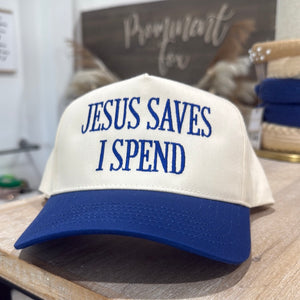 Jesus saves I spend hat Jesus saves I spend hat ￼