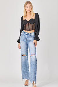 Risen Perfect Vision High Rise Wide Leg Jeans