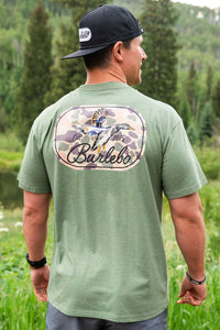 Burlebo Ducks Flying In Heather Green