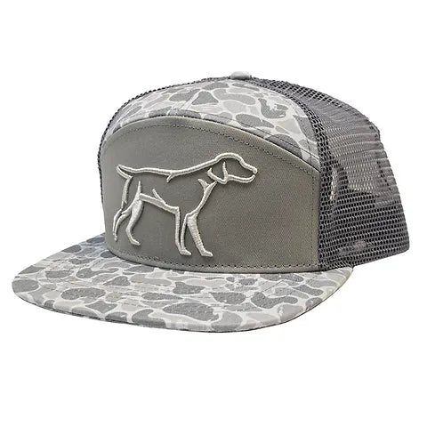 Fieldstone Grey Backwoods Camo 7 Panel 3D Puff