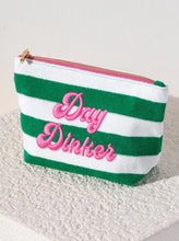 Load image into Gallery viewer, SHIRALEAH &quot;DAY DINKER&quot; ZIP POUCH, GREEN