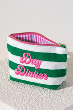 Load image into Gallery viewer, SHIRALEAH &quot;DAY DINKER&quot; ZIP POUCH, GREEN