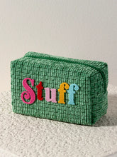 Load image into Gallery viewer, SHIRALEAH &quot;STUFF&quot; ZIP POUCH, GREEN