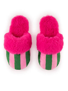 SHIRALEAH FELICITY STRIPE SLIPPERS, PINK