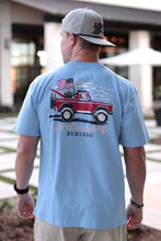 Load image into Gallery viewer, Burlebo Periwinkle Tee- America knows how to party