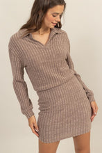 Load image into Gallery viewer, Greater Still Chesnut Ribbed Dress